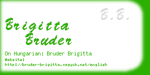 brigitta bruder business card